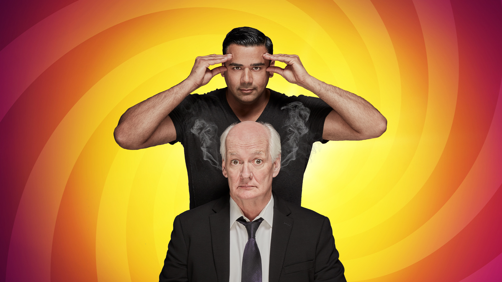 Colin Mochrie and Asad Mecci